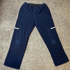 FedEx Stan Herman Navy Reflective Cargo Work Pants Size 10P-35U Flaws Read